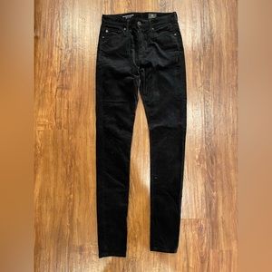 ADRIANO GOLDSCHMIED Velvet black pants